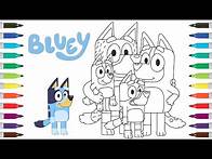 Video thumbnail for Bluey Coloring Book Page | Bluey Bingo Bandit Chili | Jack Shore/KORA - Memory Nights [NCS Release]