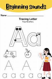 Video thumbnail for Beginning Sound Letter Tracing and Coloring Worksheets for Kindergarten