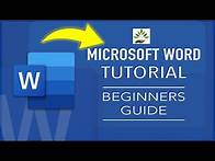 Video thumbnail for Tutoring Microsoft Word for Complete Beginners 2023