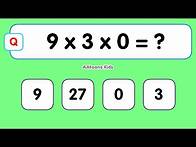 Video thumbnail for Maths Quiz for Kids | Three Digits Multiplication Table Quiz | Quiz Time | Learn Maths |