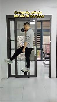 Video thumbnail for Sliding doors without tracks are convenient for cleaning and do not take up space.