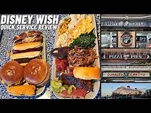 Video thumbnail for Disney Wish quick service food review trying all the different items available on Disney Cruise Line