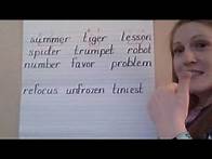 Video thumbnail for 3rd Grade Phonics Lesson: open and closed syllables