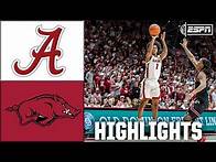 Video thumbnail for Alabama Crimson Tide vs. Arkansas Razorbacks | Full Game Highlights | ESPN College Basketball
