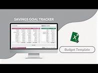 Video thumbnail for Savings Goal Tracker Excel Template