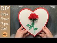 Video thumbnail for SIMPLE FLOWER POP UP CARD | 5 MINUTE POP UP CARD I EASY DIY PAPER CRAFTS