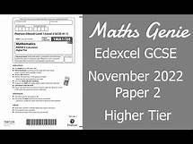 Video thumbnail for Edexcel Higher Paper 2 November 2022 Exam Walkthrough