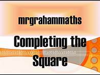 Video thumbnail for Nat 5 Maths - Completing the Square