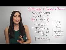 Video thumbnail for Solving Systems of Equations... Elimination Method (NancyPi)