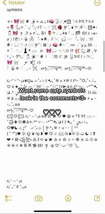 Video thumbnail for user7324576890 (@user7324576890) - Cute Symbols Compilation | Copy and Paste | Aesthetic Text Symbols