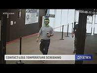 Video thumbnail for No-contact temperature screenings happening at the Nueces County Courthouse