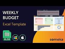 Video thumbnail for Weekly Budget Excel Template | Budget Planner Spreadsheet
