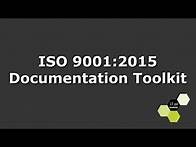 Video thumbnail for ISO 9001:2015 Documentation Toolkit