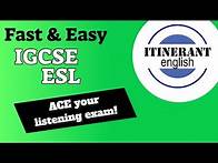 Video thumbnail for How to ACE your IGCSE English as a second language 0510/0511 listening exam