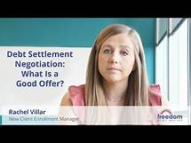 Video thumbnail for Debt Settlement Negotiation - How To Settle Credit Card Debt | Freedom Debt Relief