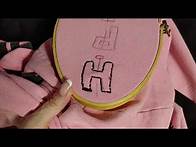 Video thumbnail for Embroider Letters on a Hoodie Sleeve DIY