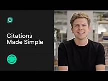 Video thumbnail for Build and Format Your Citations Effortlessly with Grammarly