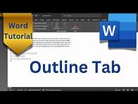 Video thumbnail for How to use Outline in Microsoft word|How to use outline tab in Microsoft word|#wordtutorial