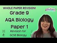 Video thumbnail for Grade 9 | AQA Biology Paper 1 | whole paper revision