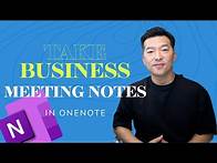 Video thumbnail for Take meeting notes in MS OneNote