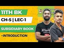 Video thumbnail for 11th BK | Chapter 5 | Subsidiary Books | Lecture 1 | Maharashtra Board |