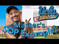 Video thumbnail for STATEMENT OF PURPOSE EXAMPLE FOR UCLA'S MASTER'S IN SOCIAL SCIENCE | How to Write A Successful SOP?