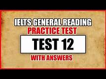 Video thumbnail for IELTS General Reading Practice Test 12 With Answers