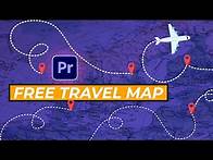 Video thumbnail for FREE Animated Travel Map Template For Premiere Pro