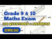 Video thumbnail for Year 10 Maths Mock Exam Questions with Answers PDF Booklet - Download