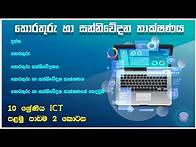 Video thumbnail for ICT grade 10 Lesson 1 Sinhala Medium | Information & Communication Technology 2022 Part - 2