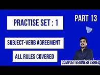 Video thumbnail for Subject Verb Agreement | Practise Set 1 | All Rules | Exercise | Part 13