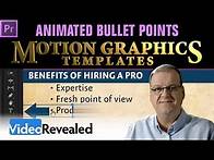 Video thumbnail for Animated Bullets Points in Adobe Premiere Pro CC
