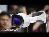 Video thumbnail for Apple debuts new Vision Pro headset