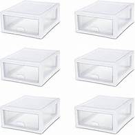 Video thumbnail for Sterilite 6-Pack Stacking Drawers, Clear Storage Closet Organizer, White Frame, 16 Quart