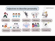 Video thumbnail for Learn 10 English Adjectives to describe Personality (with examples)