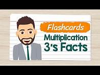 Video thumbnail for Multiplication Flashcards 3's Facts | Elementary Math with Mr. J