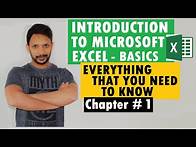 Video thumbnail for The Beginner's Guide to Excel 2021 - Chapter 1 - Excel Basics Tutorial