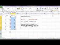 Video thumbnail for Sequences and series in Excel