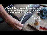 Video thumbnail for Replacing wood heater door rope seal