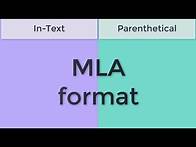 Video thumbnail for MLA Style: In-text & Parenthetical Citations