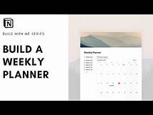 Video thumbnail for How to Build: Weekly Planner in Notion? ( + free template)