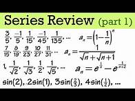 Video thumbnail for Calculus 2 Series Convergence Test Review (test for divergence, geometric, telescoping, p-series)