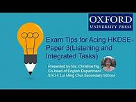 Video thumbnail for Exam Tips for Acing HKDSE English Language Paper 3 Part A (1/2)