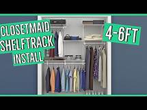 Video thumbnail for Installing a ClosetMaid ShelfTrack 4ft-6ft. Adjustable Closet Organizer Kit