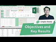 Video thumbnail for DYNAMIC Objectives and Key Results Easy to Use Excel Template Tutorial