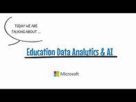 Video thumbnail for Using Data Analytics and AI to transform Education