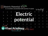 Video thumbnail for Electric potential at a point in space | Physics | Khan Academy