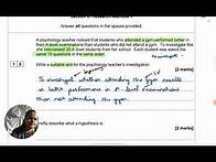 Video thumbnail for AQA Psychology - Research Methods Revision - June 2021 Paper 2 Questions and Answers #aqa #alevel