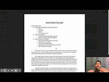 Video thumbnail for How To Write a Book Report