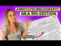 Video thumbnail for Annotated Bibliography | MLA 9th Edition | Beginners Guide